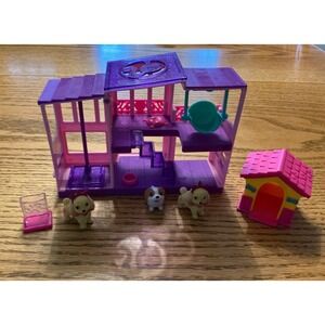Barbie Pet Mansion Playset with 3 Puppies and Doghouse Purple Pink